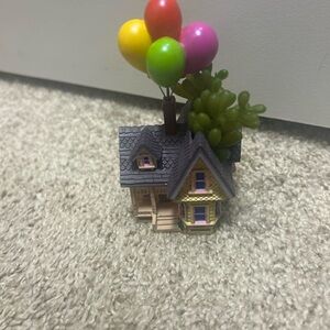 Disney Pixar Up House Artificial Plant Holder For Desk Top